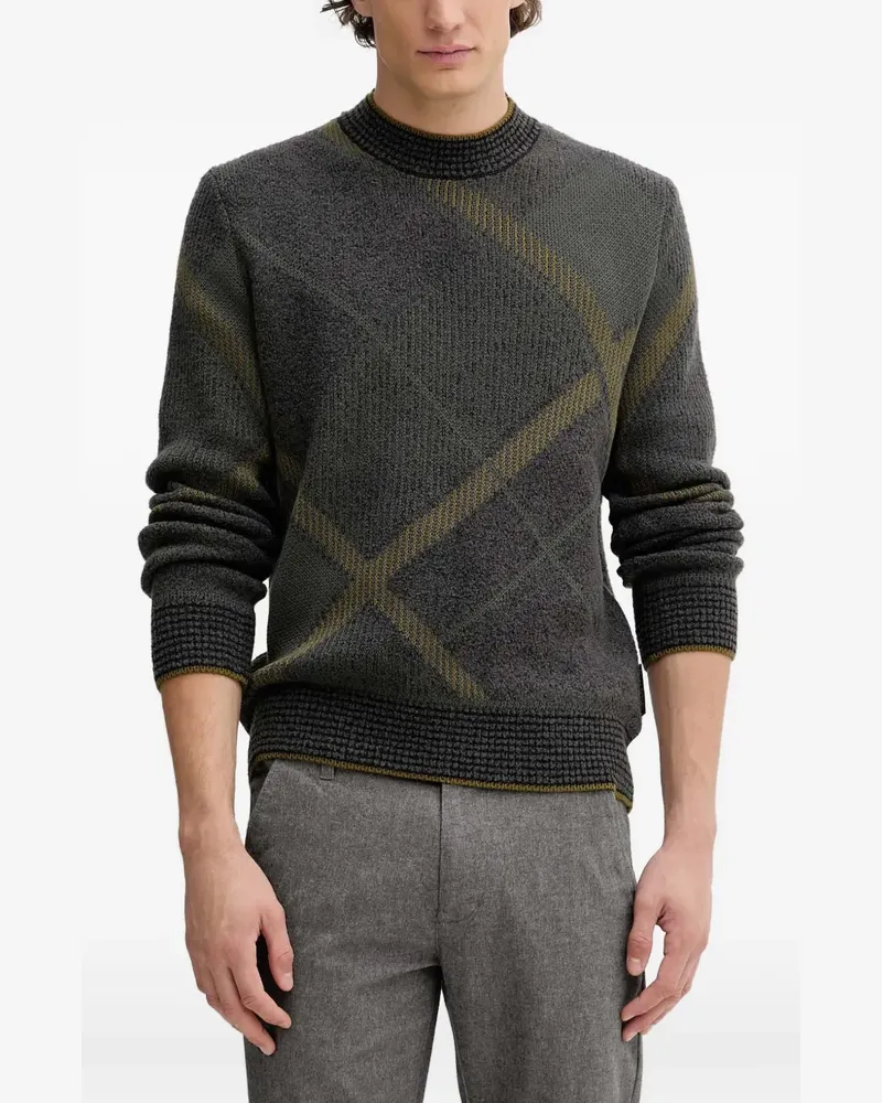 Marc O'Polo argyle-pattern sweater - Grau Grau