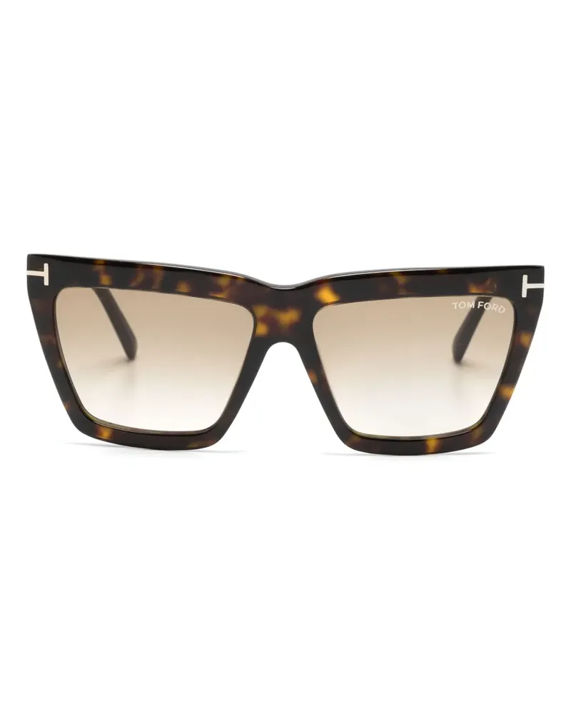 Tom Ford Eden Cat-Eye-Sonnenbrille - Braun Braun