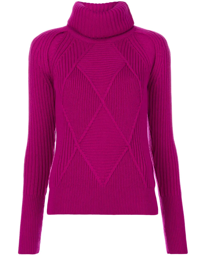 Kenzo Wollpullover mit Rollkragen - Rosa Rosa
