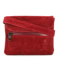 AS2OV Schultertasche aus Wildleder Rot