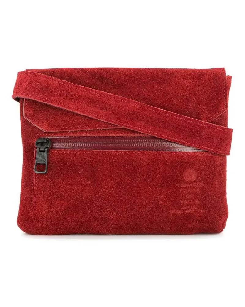 AS2OV Schultertasche aus Wildleder - Rot Rot
