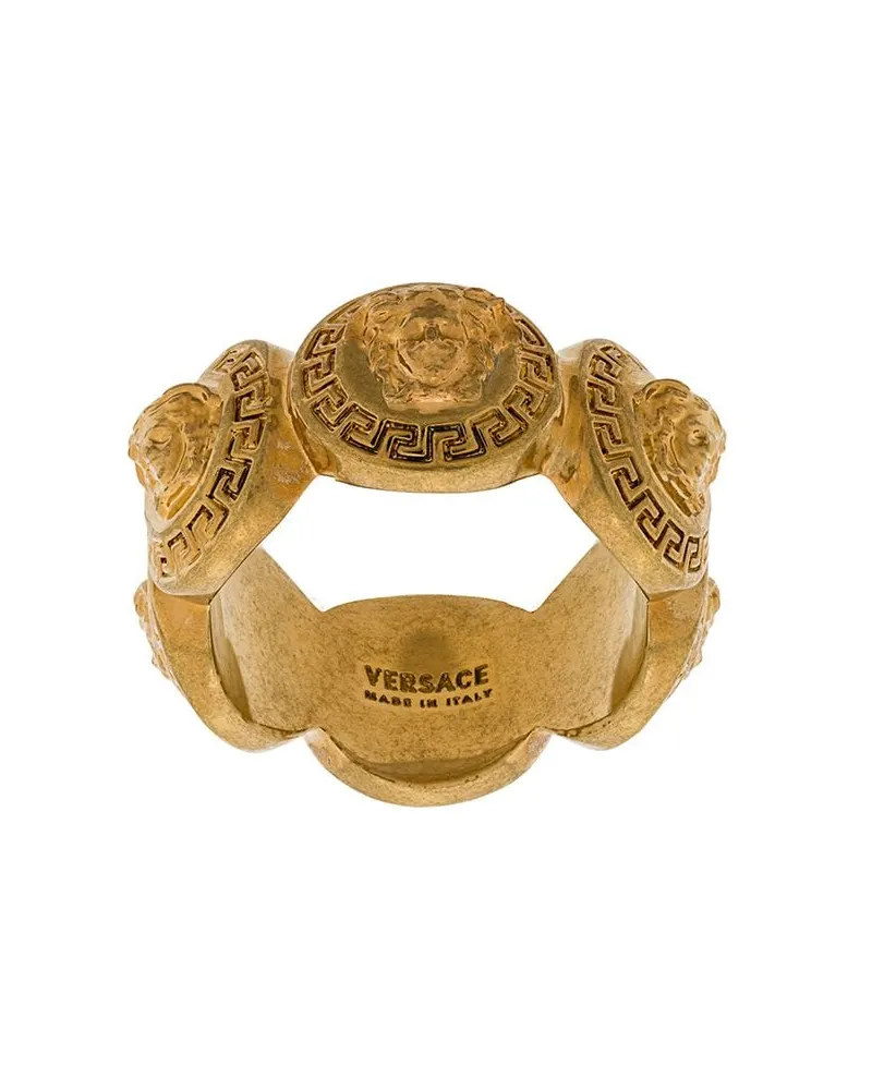 Versace Tribute' Ring mit Medusa Metallic