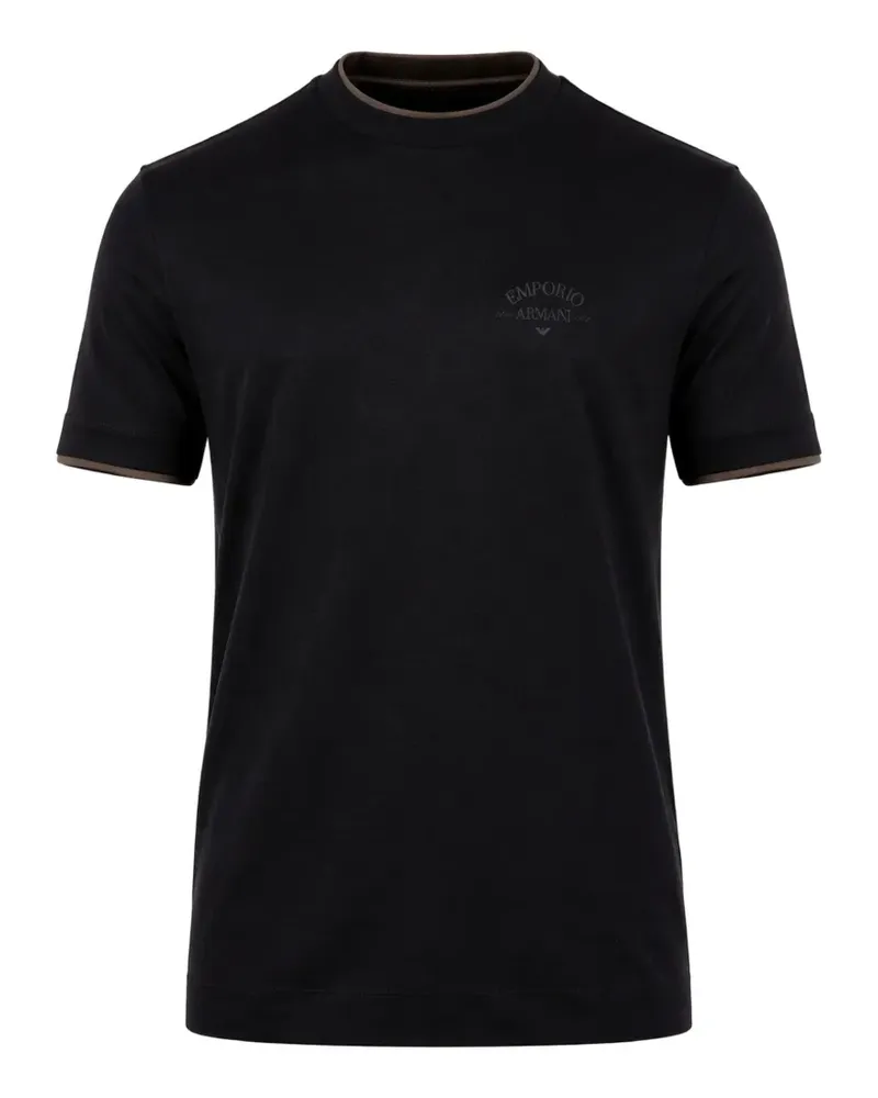 Emporio Armani T-Shirt mit Logo-Detail - Schwarz Schwarz