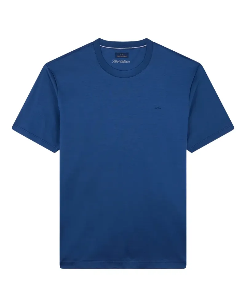 Paul & Shark Jersey-T-Shirt mit Haifischflossen-Stickerei - Blau Blau