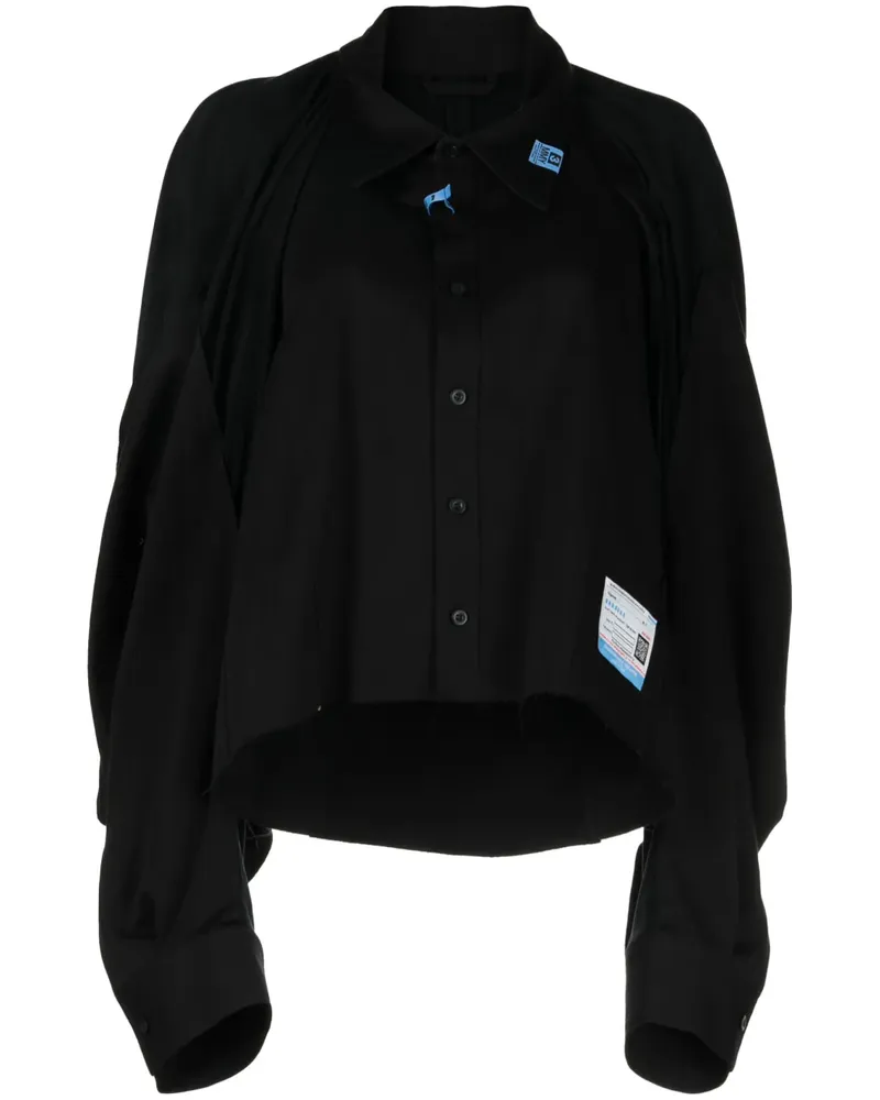 MIHARAYASUHIRO Hemd mit Logo - Schwarz Schwarz