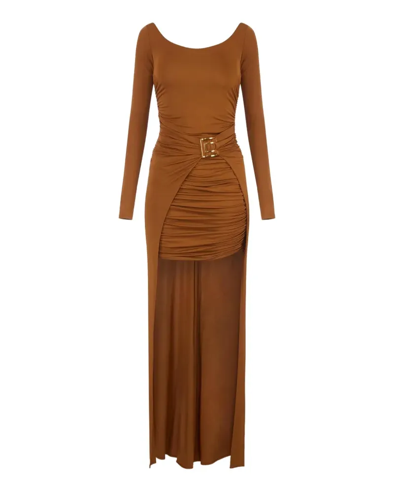 Elisabetta Franchi Red Carpet dress in crêpe jersey - Braun Braun