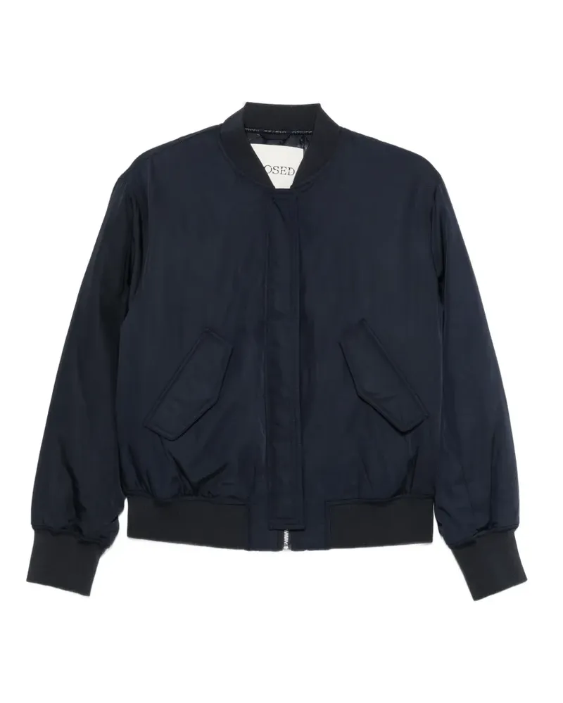 Closed logo-patch bomber jacket - Blau Blau