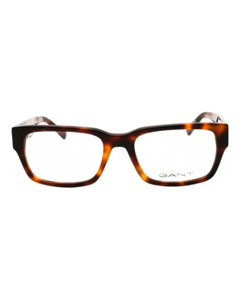 Gant rectangle-frame glasses - Braun Braun