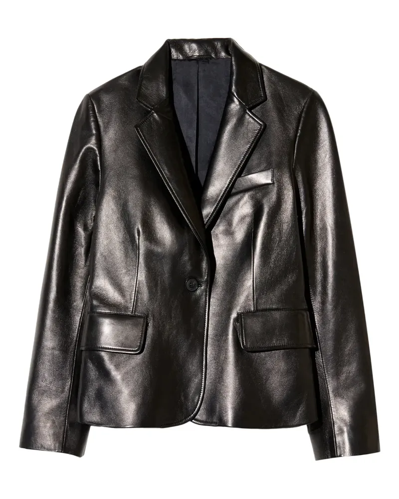 Nili Lotan Pascale Lederjacke - Schwarz Schwarz