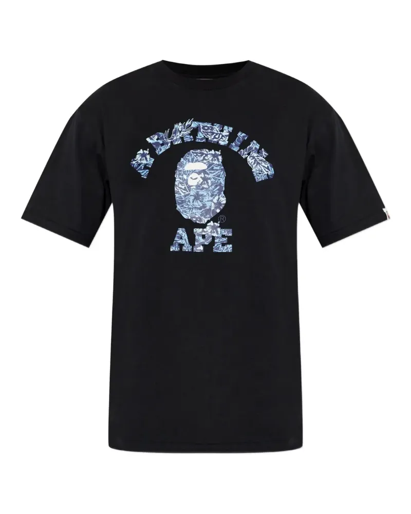 BAPE T-Shirt mit Logo-Print - Schwarz Schwarz