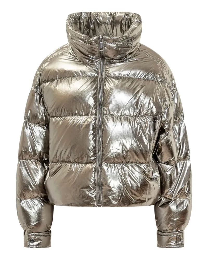 Michael Kors metallic puffer jacket - Grau Grau