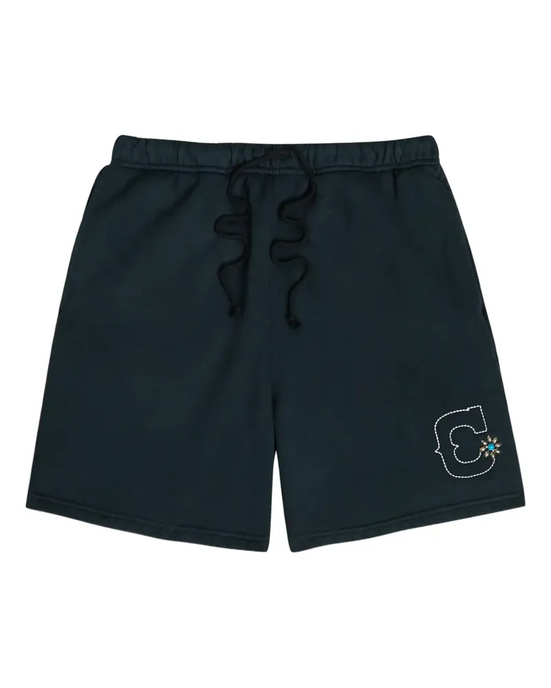 CHERRY LA logo-embroidered drawstring shorts - Blau Blau