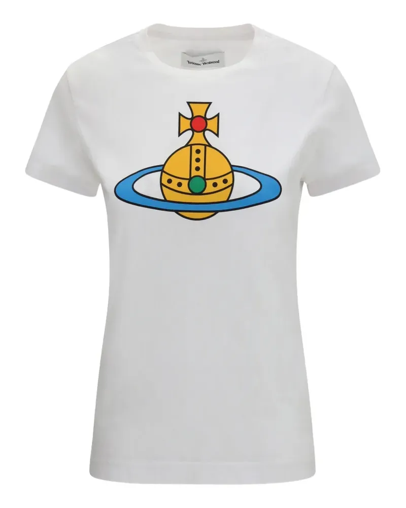 Vivienne Westwood Orb T-Shirt im Oversized-Look - Weiß Weiß