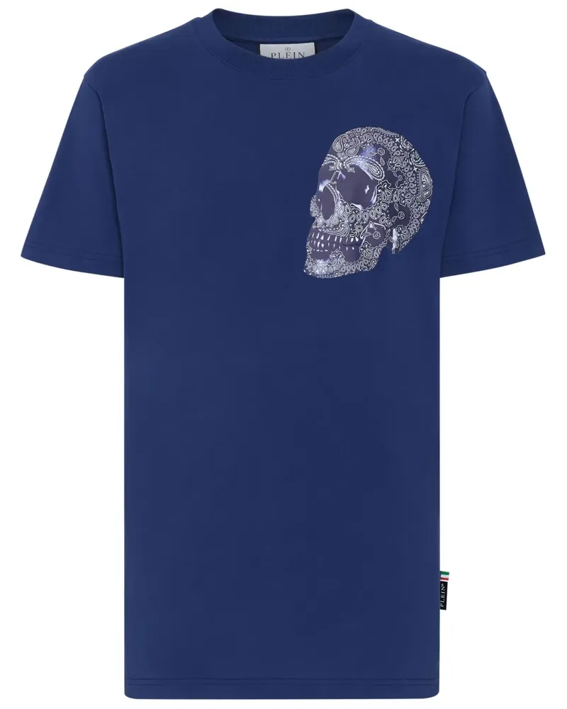 Philipp Plein T-Shirt mit Logo-Print - Blau Blau