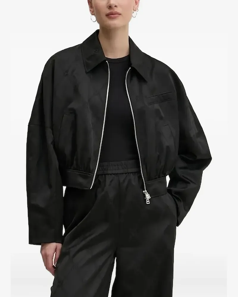 HUGO BOSS Jacke mit Muster - Schwarz Schwarz