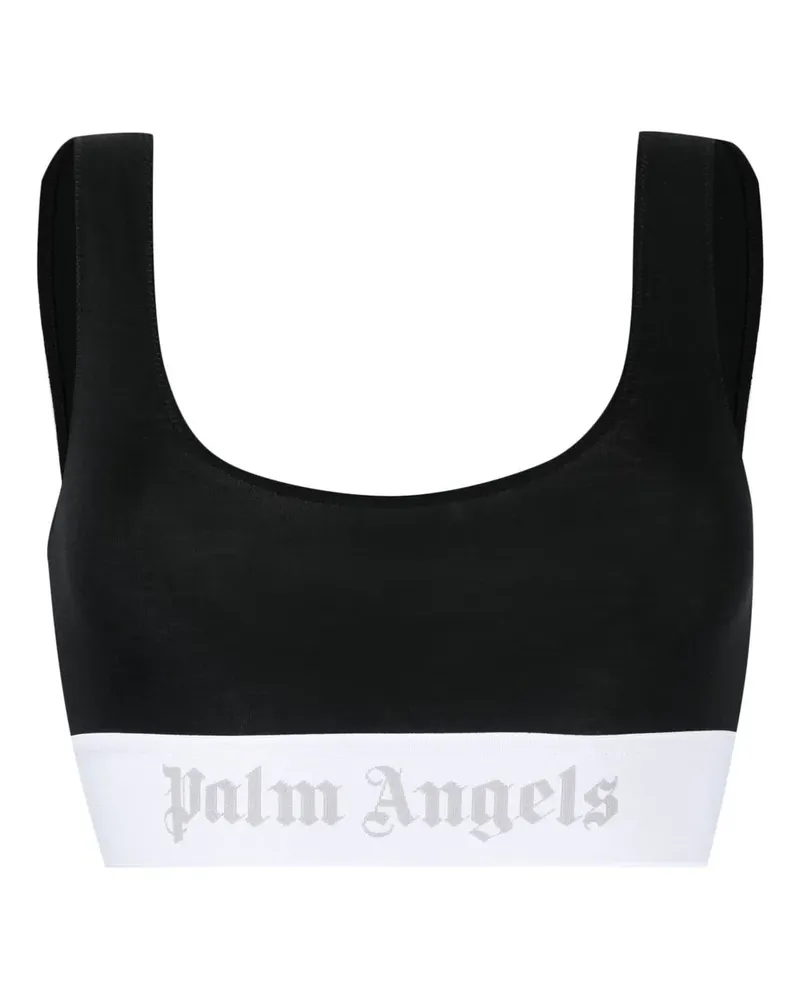 Palm Angels BH mit Logo-Stickerei - Schwarz Schwarz