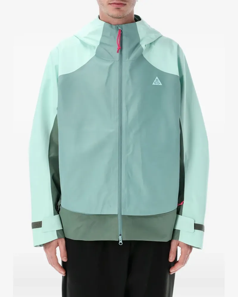 Nike Kapuzenjacke in Colour-Block-Optik - Grün Grün