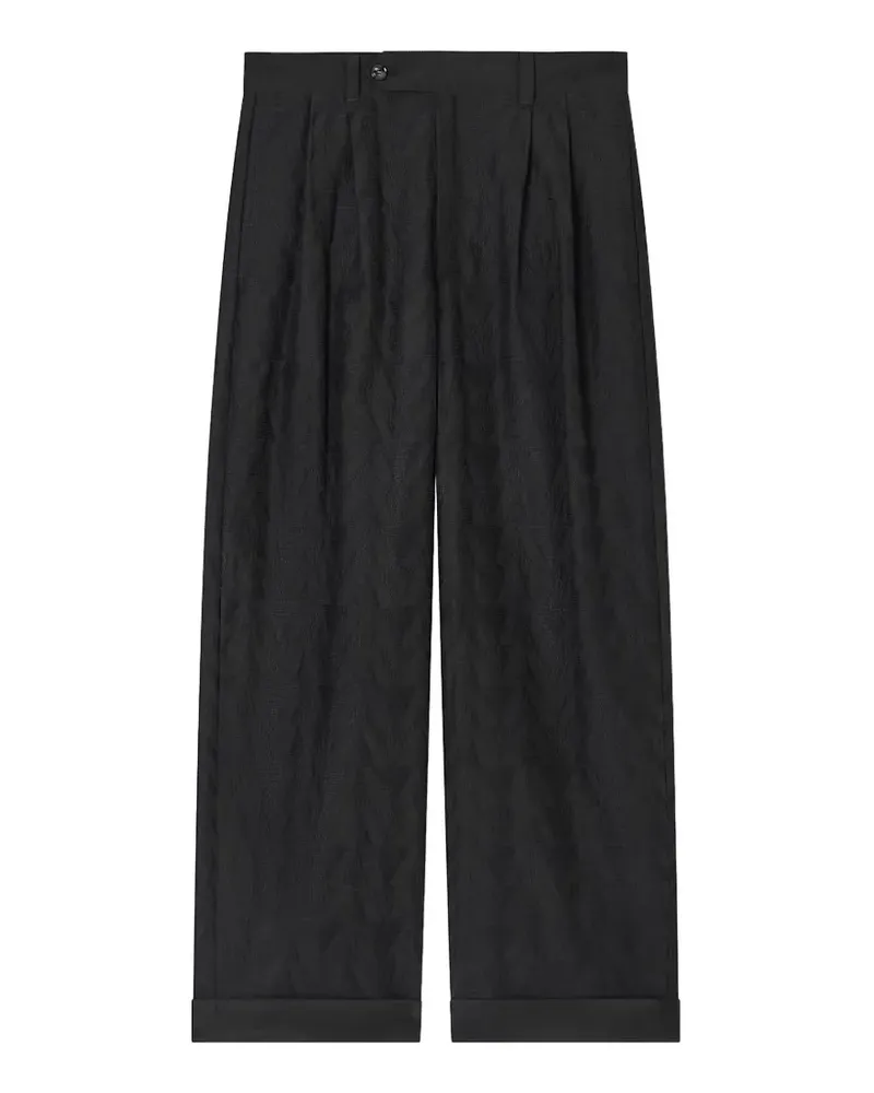 Giorgio Armani Hose mit Jacquardmuster - Schwarz Schwarz