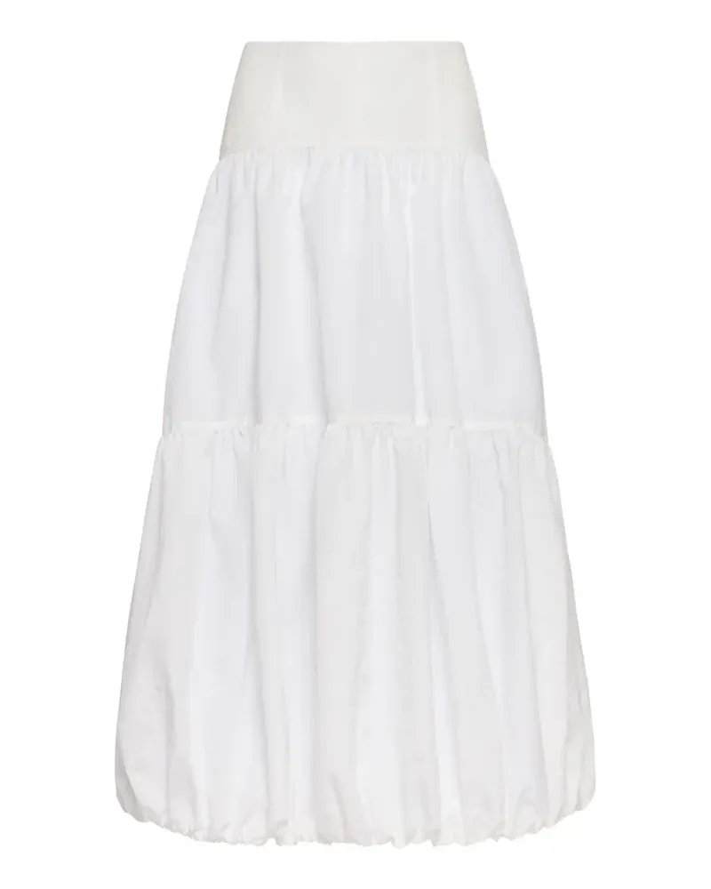 Cinq à Sept Blythe tiered skirt - Weiß Weiß