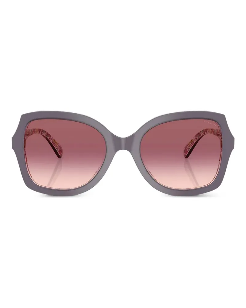 Coach tortoiseshell-effect butterfly-frame sunglasses - Violett Violett