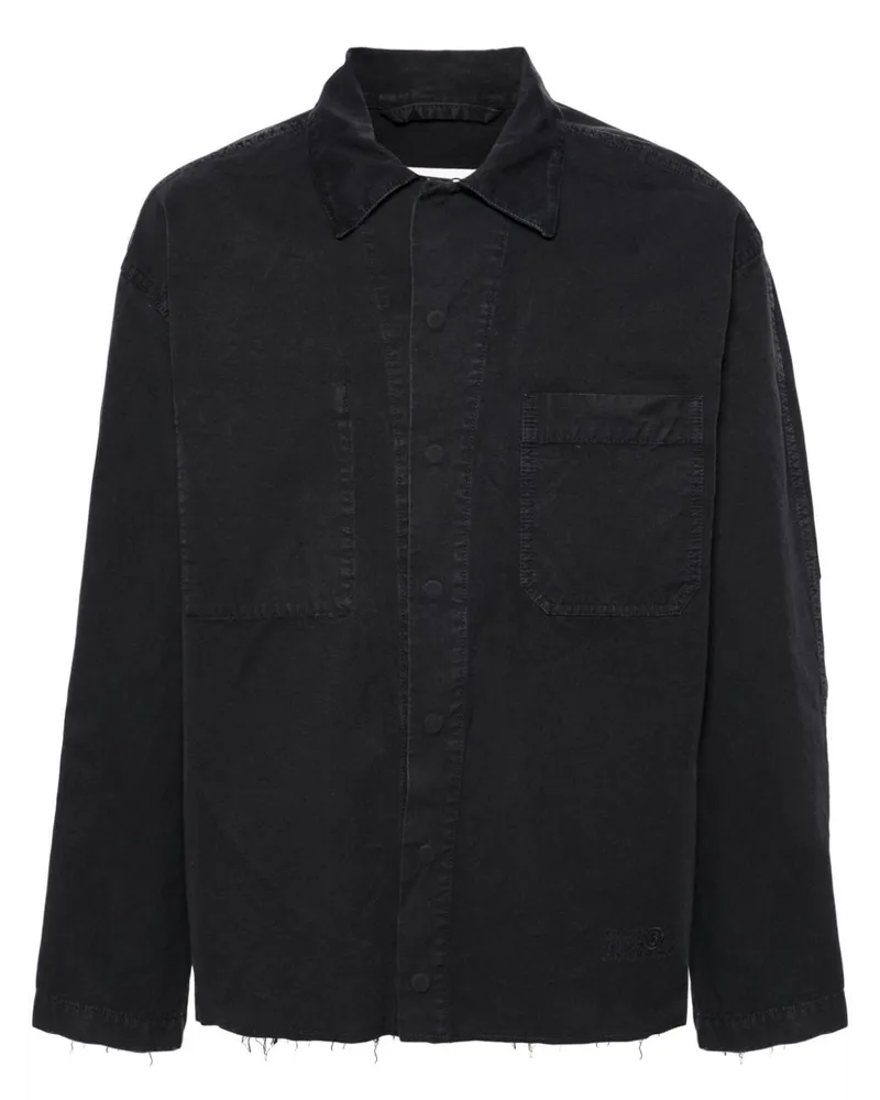 Maison Margiela Ungesäumte Hemdjacke - Blau Blau