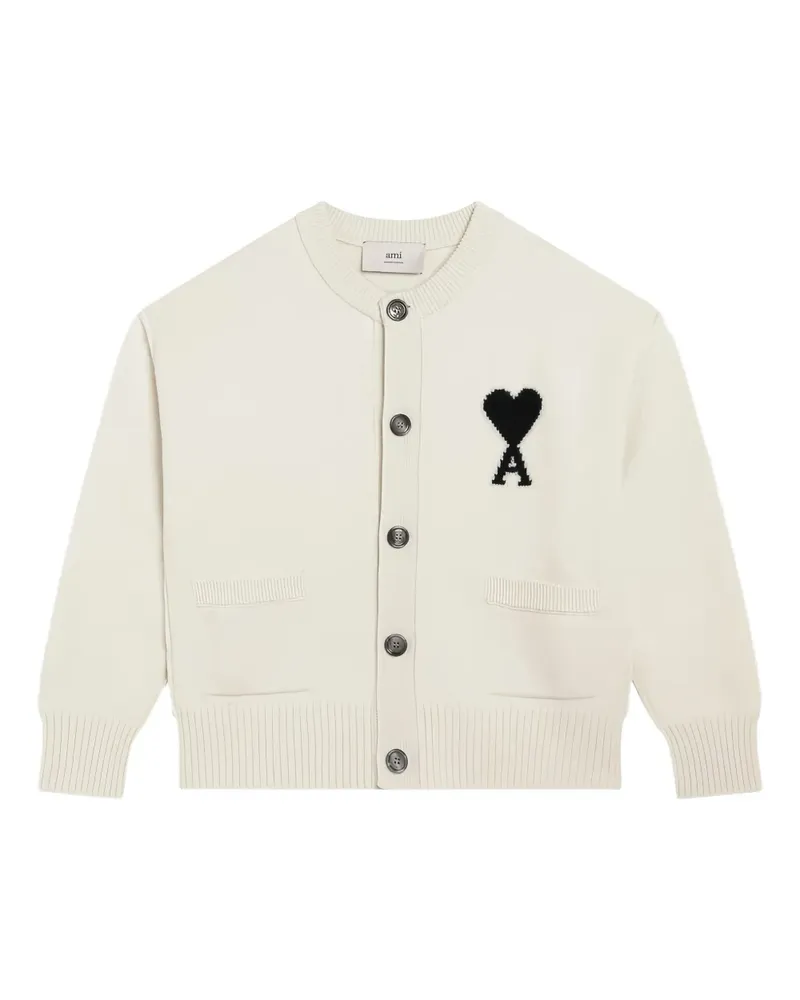 AMI Paris Ami de Coeur cardigan - Weiß Weiß