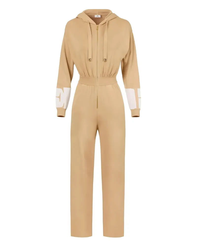 Elisabetta Franchi Jumpsuit mit Kapuze - Nude Nude