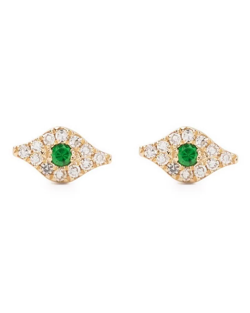 EF Collection 14kt Evil Eye Gelbgoldohrstecker Gold