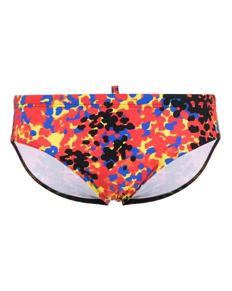 Dsquared2 Badehose mit grafischem Print - Orange Orange