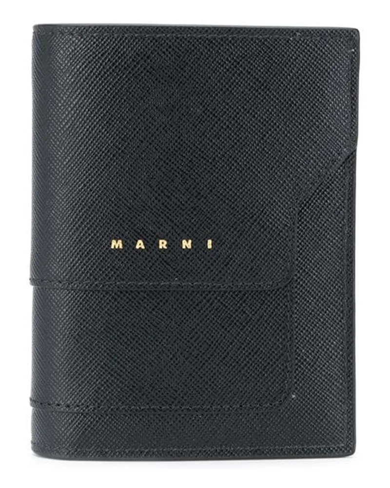 Marni Portemonnaie mit Logo-Print - Schwarz Schwarz
