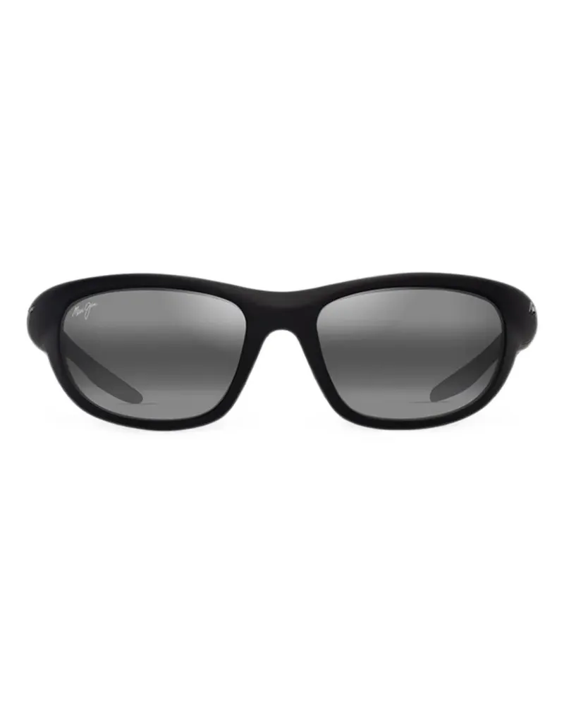 Maui Jim Haulani Sonnenbrille mit eckigem Gestell - Schwarz Schwarz