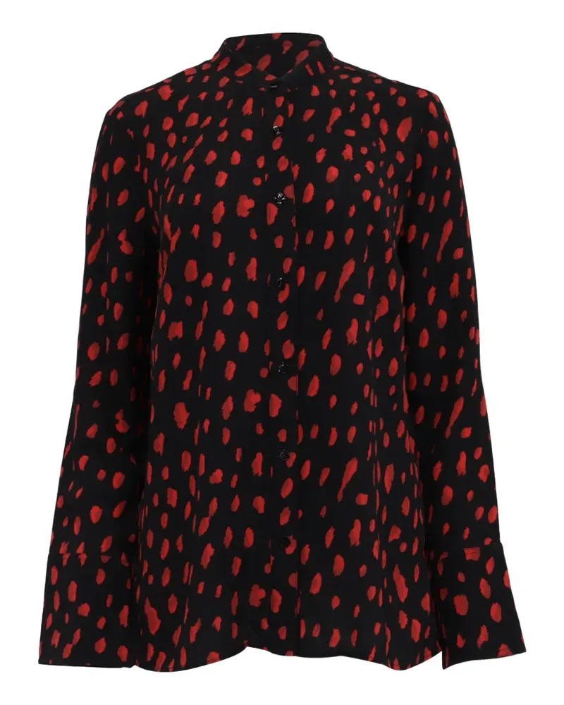 Proenza Schouler Bluse mit Print - Schwarz Schwarz