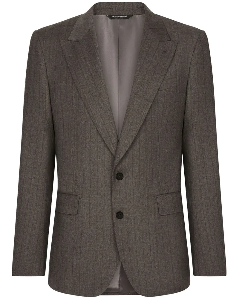 Dolce & Gabbana Jacke mit Nadelstreifen - Grau Grau