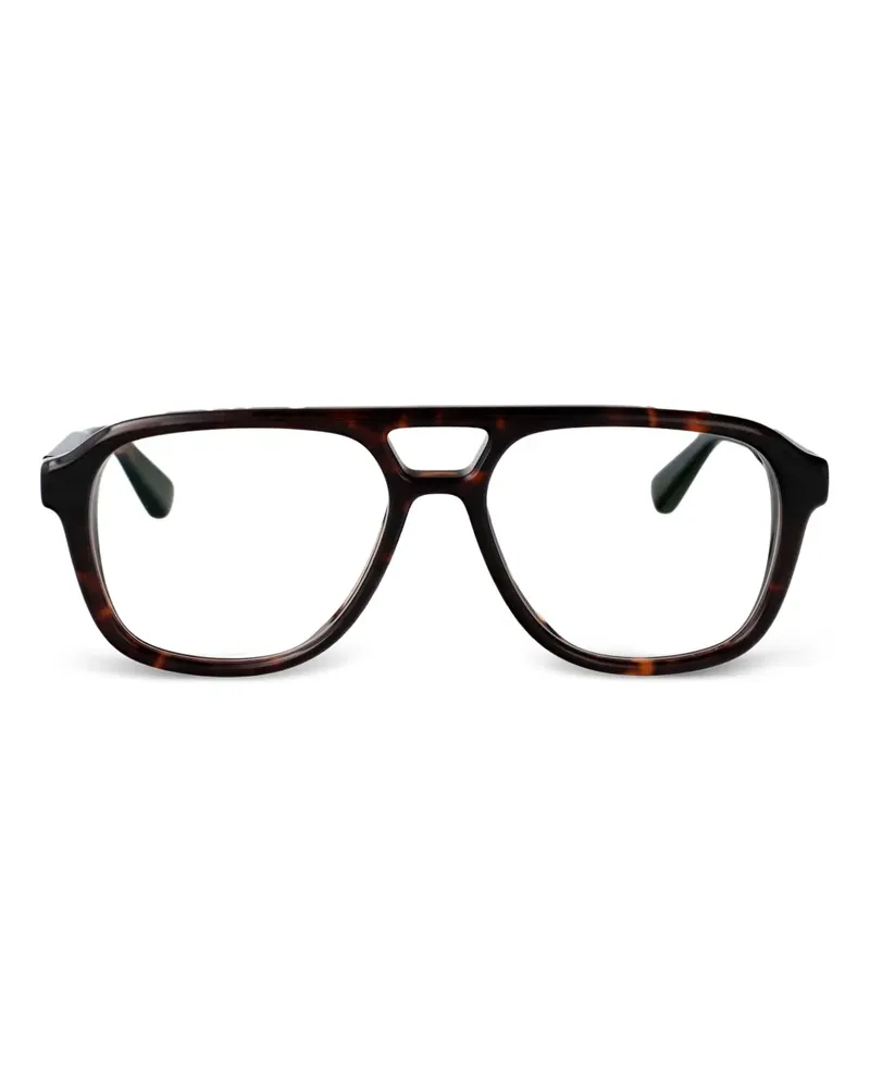 Mykita Geometrische Nyara Brille aus Acetat - Schwarz Schwarz