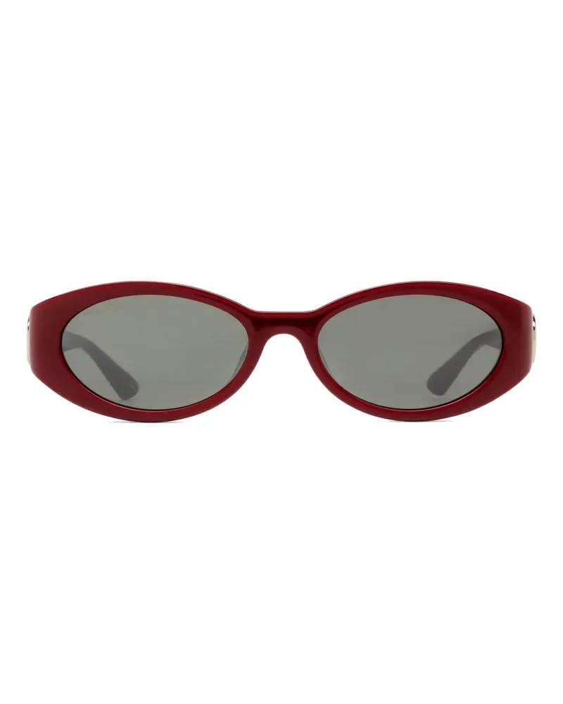 Gucci Sonnenbrille mit ovalem Gestell - Rot Rot