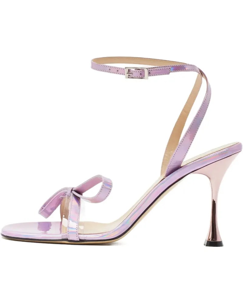 Mach & Mach Sandalen mit changierender Schleife - Violett Violett