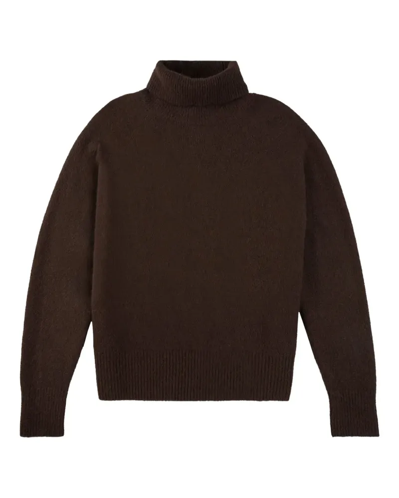 Zanone Pullover mit Stehkragen - Braun Braun