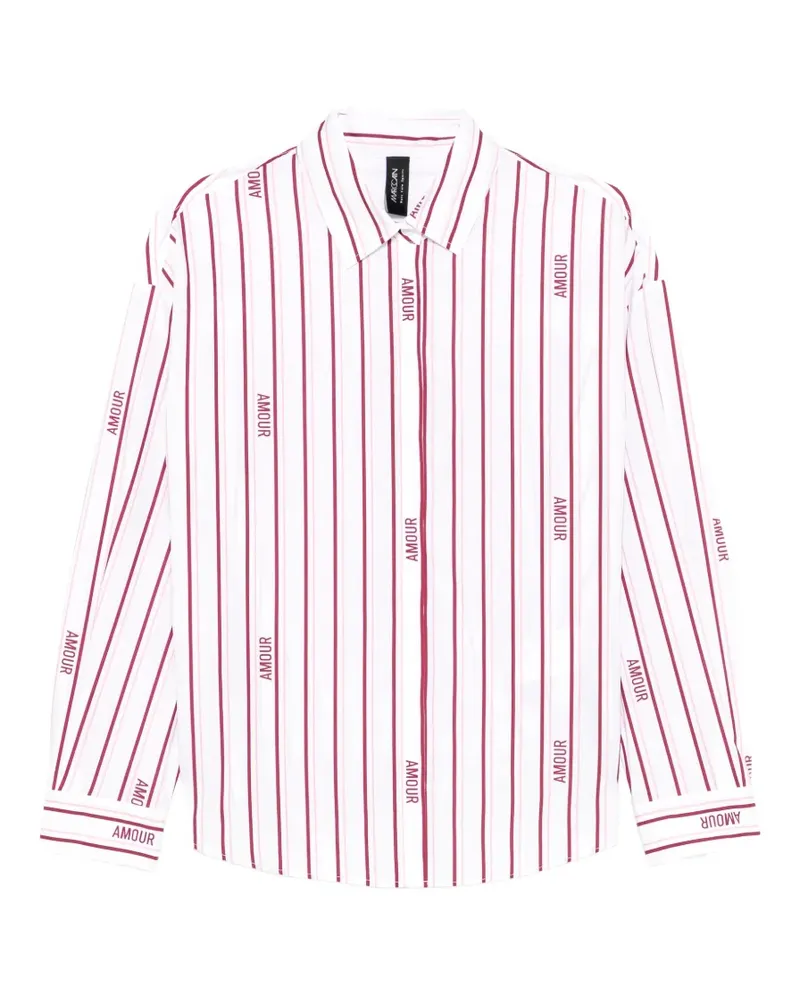 Marc Cain Rethink Together striped shirt - Weiß Weiß
