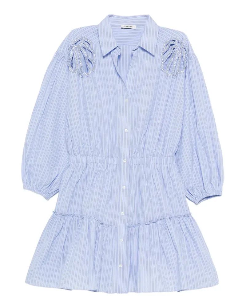 Sandro Gestreiftes Minikleid - Blau Blau