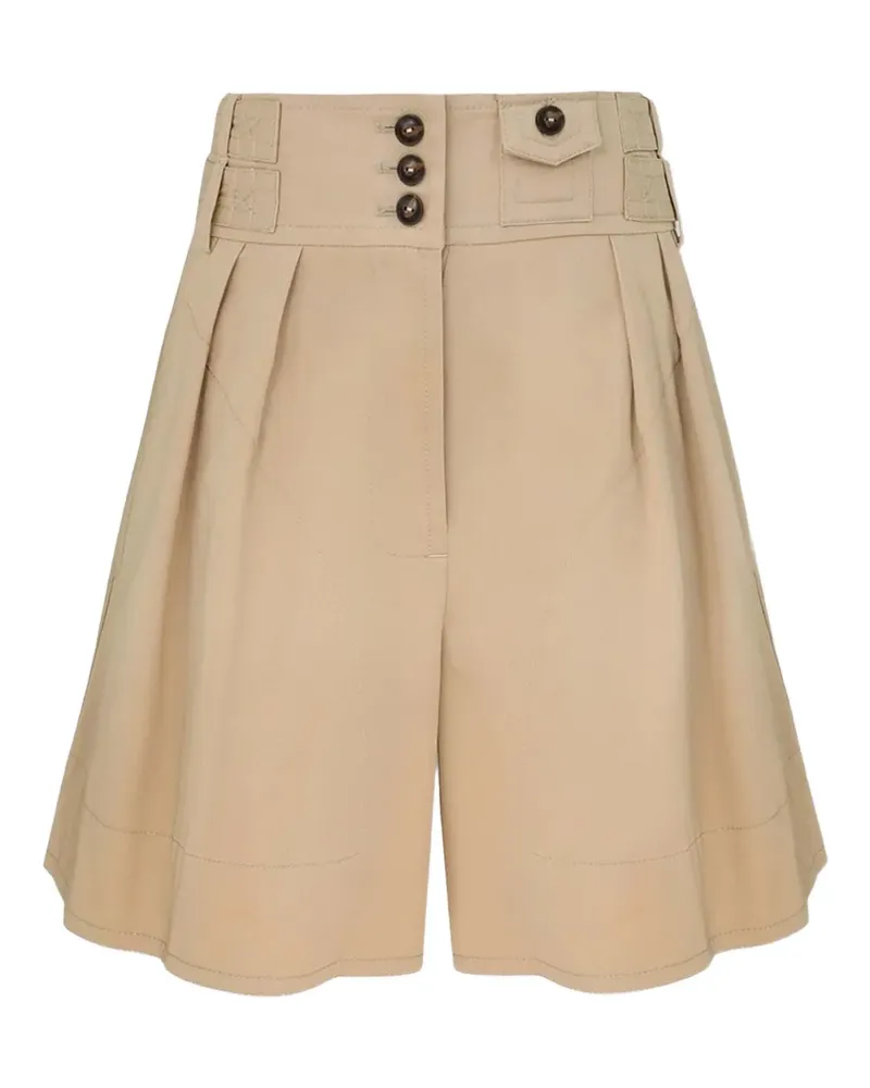 Zimmermann Rebellion Shorts mit Falten - Nude Nude