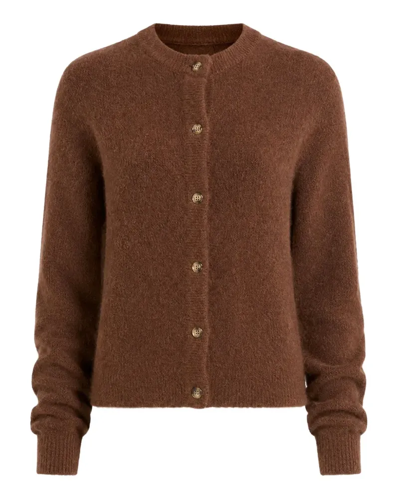 MARELLA brushed-knit button-up cardigan - Braun Braun