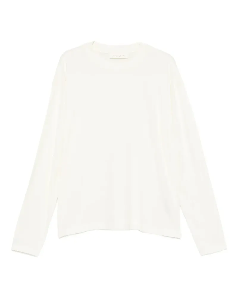 Fear of God Essentials crew-neck long-sleeve cotton T-shirt - Nude Nude