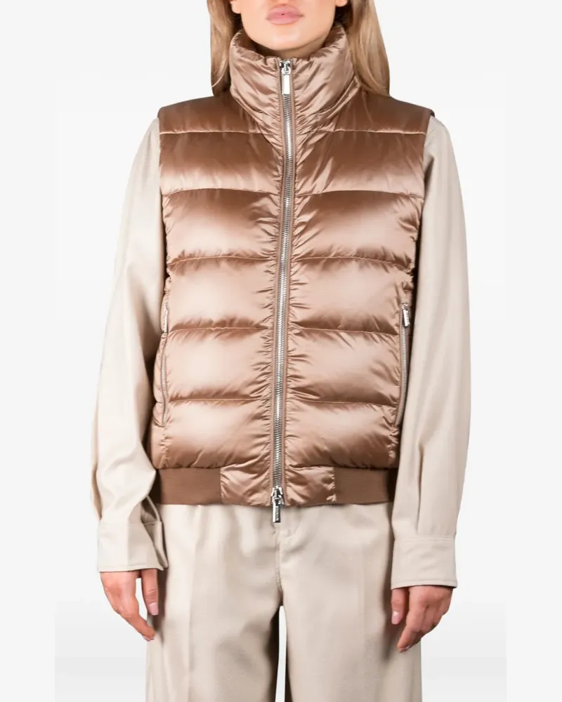 MOORER LAYRE-HC hooded padded jacket - Nude Nude