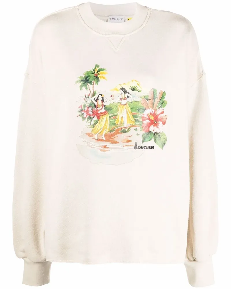 Palm Angels x Moncler Sweatshirt - Nude Nude