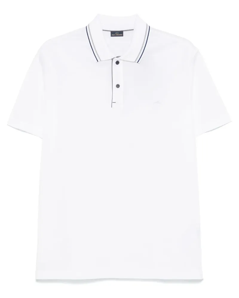 Paul & Shark Poloshirt aus Piqué - Weiß Weiß