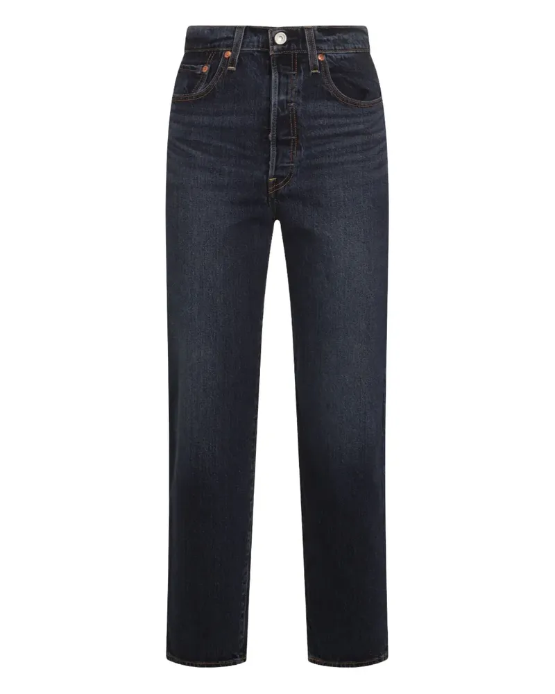 Levi's Gerade Ribcage Button-Fly-Jeans - Blau Blau