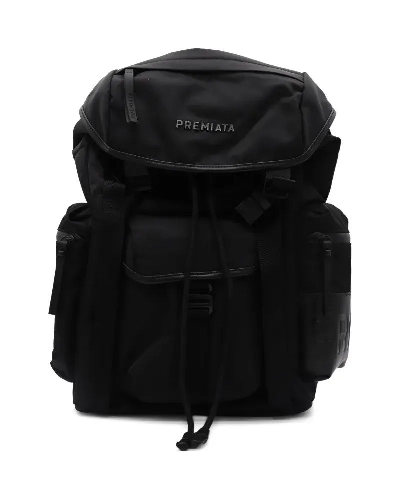 Premiata Lyn Rucksack mit Klappe - Schwarz Schwarz