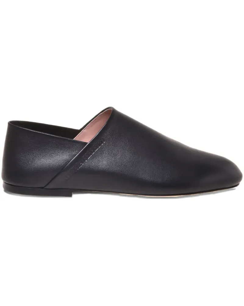 Alberta Ferretti Loafer mit Logo-Prägung - Schwarz Schwarz