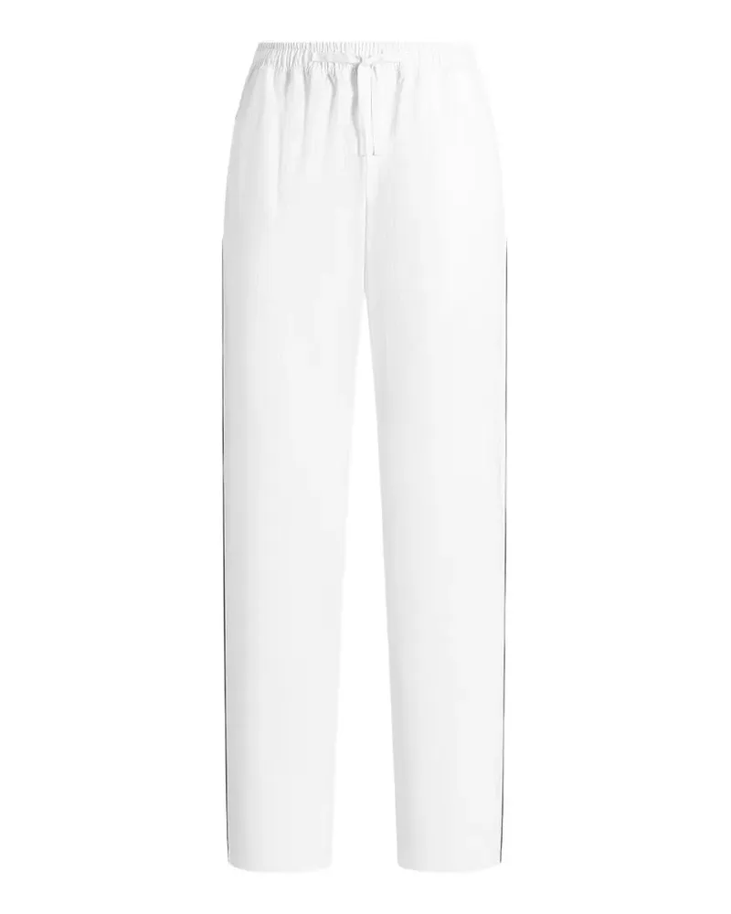 Dolce & Gabbana structured fabric vanity trousers - Weiß Weiß