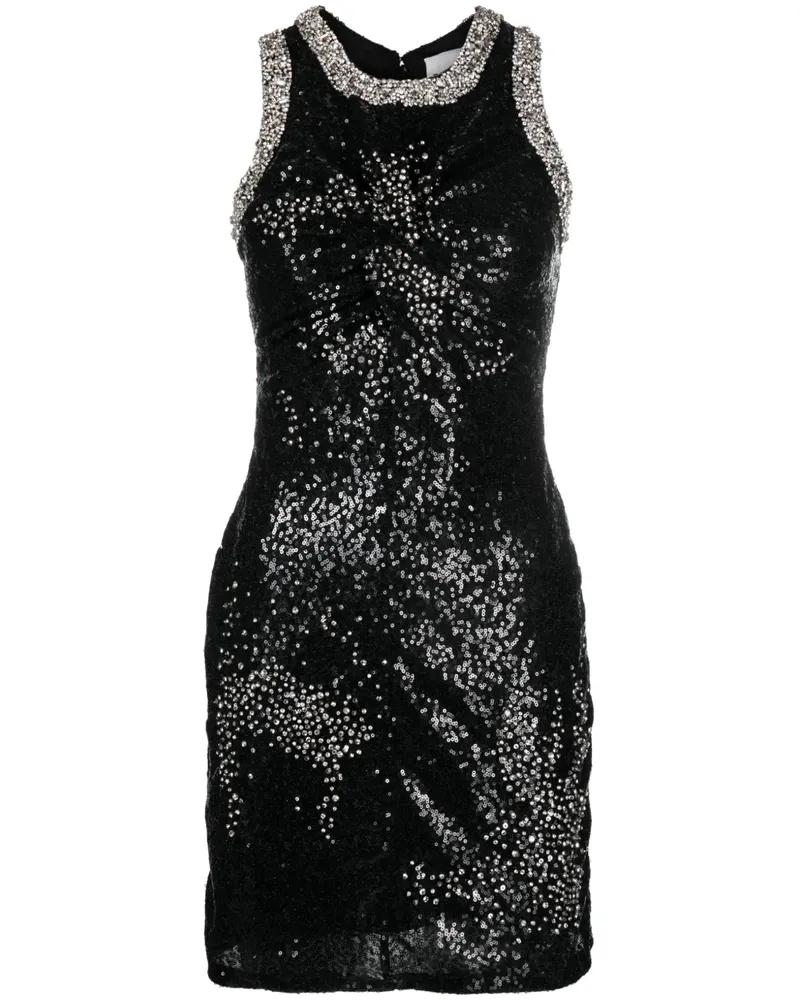 Des Phemmes Kristallverziertes Kleid - Schwarz Schwarz